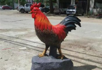 公園公雞雕塑廠家 酒店門口雕塑 彩繪擺件