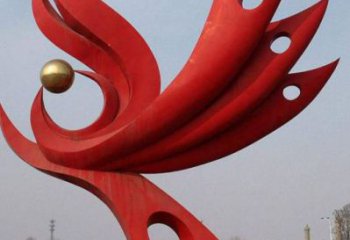 廣場鳳凰雕塑廠家 公園仿真雕塑 抽象擺件