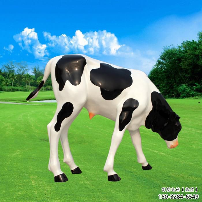 商場奶牛雕塑 仿真動物雕塑 店門口小品