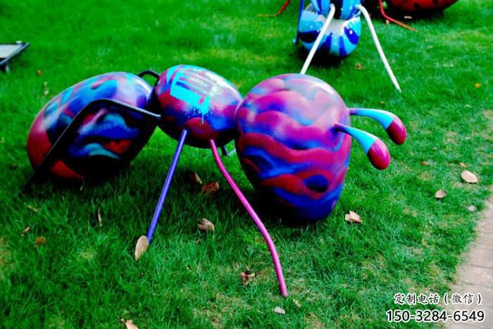 酒店螞蟻雕塑 庭院仿真雕塑 彩繪小品