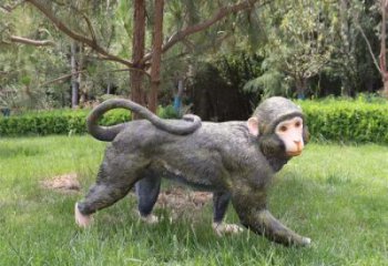 大型猴子雕塑 商業街廣場雕塑 古銅色擺件