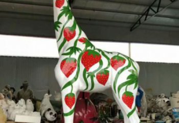 仿真長頸鹿雕塑 酒店公園雕塑 風景區(qū)擺件