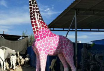 廣場長頸鹿雕塑 公園仿真雕塑 抽象擺件