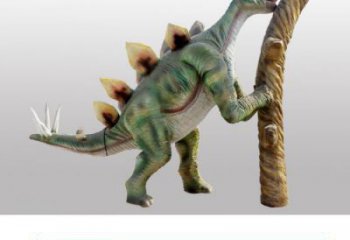 彩繪恐龍雕塑 仿真景觀雕塑 步行街擺件