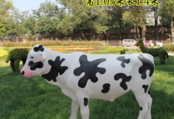 城市奶牛雕塑 風(fēng)景區(qū)彩繪雕塑 抽象擺件