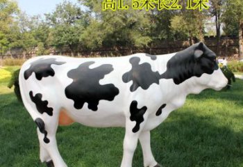 創(chuàng)意奶牛雕塑 步行街店門(mén)口雕塑 影視劇小品