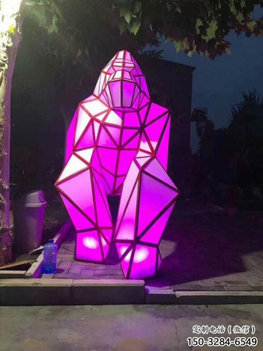 發(fā)光北極熊雕塑 店門(mén)口園林雕塑 動(dòng)物小品