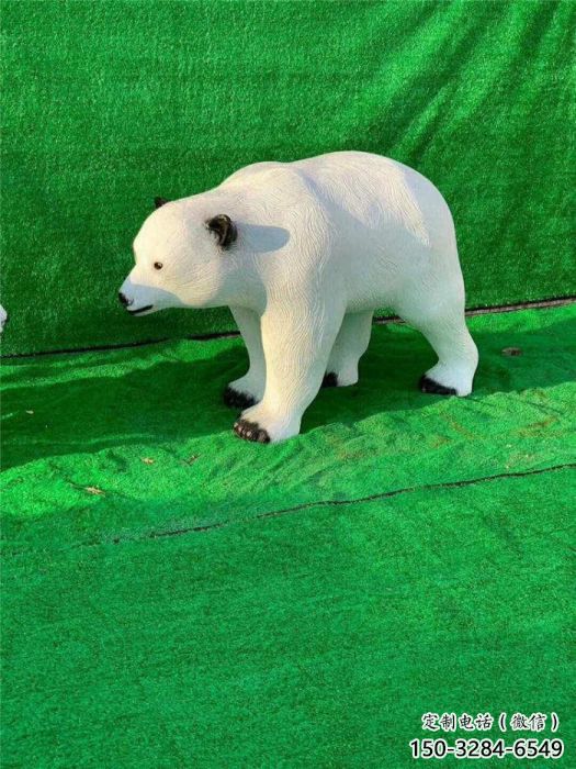 售樓處北極熊雕塑 商業街仿真雕塑 動物擺件