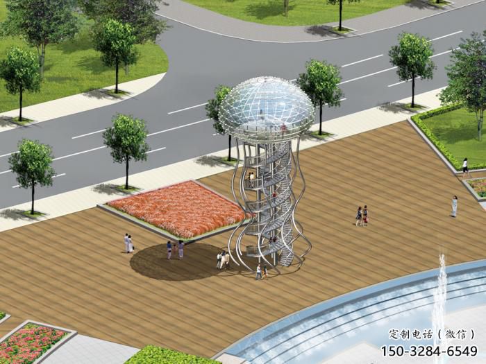 仿真水母雕塑 酒店公園雕塑 風景區擺件