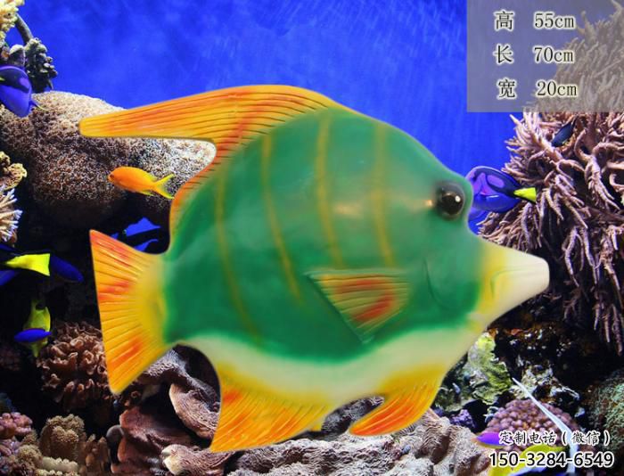 抽象金魚雕塑 店門口彩繪雕塑 步行街擺件