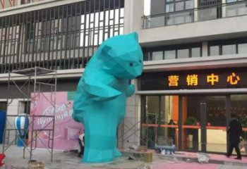 仿真北極熊雕塑 酒店公園雕塑 風(fēng)景區(qū)擺件