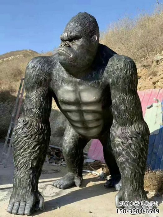 商場大猩猩雕塑 仿真動物雕塑 店門口小品