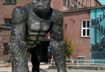 售樓處大猩猩雕塑 商業街仿真雕塑 動物擺件