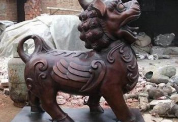 酒店獨角獸雕塑 庭院仿真雕塑 彩繪小品