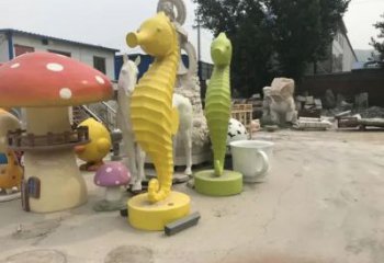 大型海馬雕塑 商業街廣場雕塑 古銅色擺件