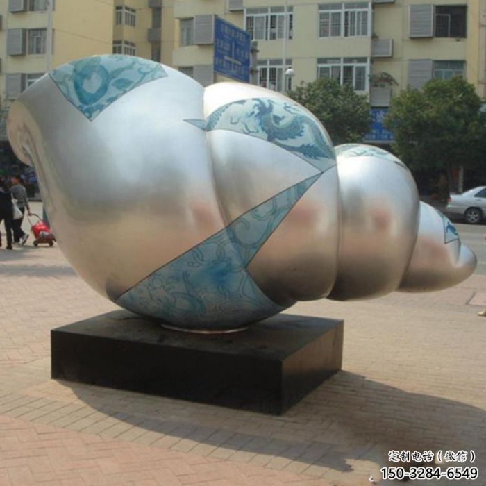 水景海螺雕塑 風景區幾何雕塑 廣場小品