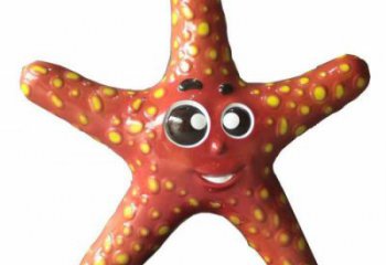 彩繪海星雕塑 仿真動物雕塑 步行街擺件