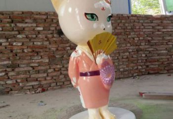 大型狐貍雕塑 商業街廣場雕塑 古銅色擺件