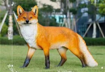 仿真狐貍雕塑 酒店公園雕塑 風景區擺件