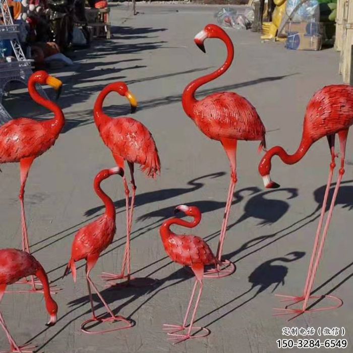 酒店火鳥雕塑 庭院仿真雕塑 彩繪小品