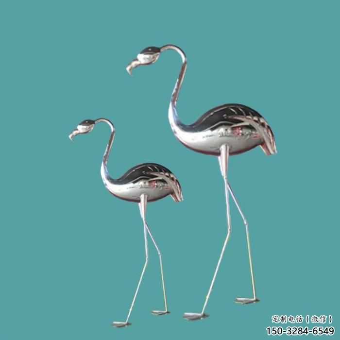 大型火烈鳥雕塑 門口創(chuàng)意雕塑 售樓處小品