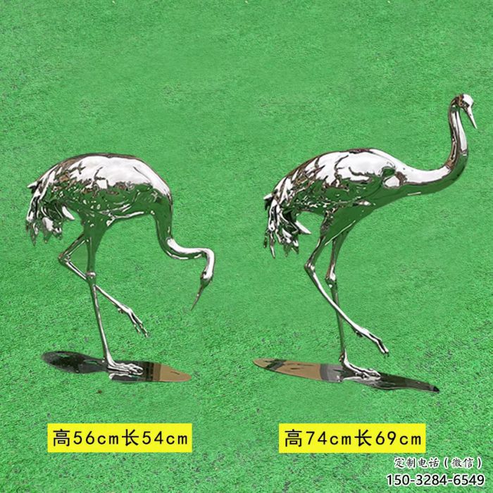 仿真丹頂鶴雕塑 店門口園林雕塑 動(dòng)物小品
