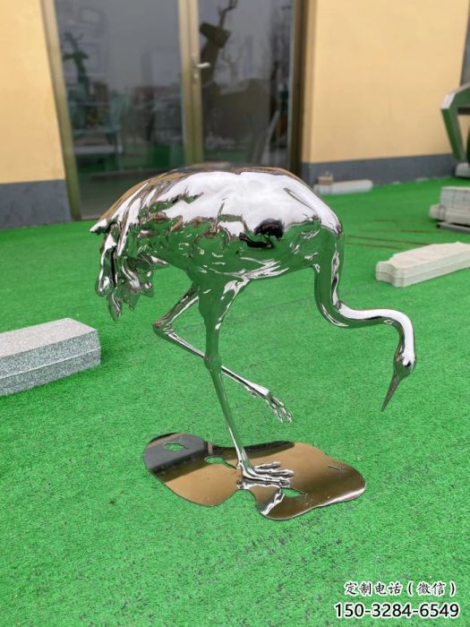 風景區丹頂鶴雕塑 售樓處廣場雕塑 仿古擺件