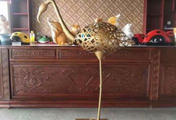 仿真火烈鳥雕塑 店門口園林雕塑 動物小品