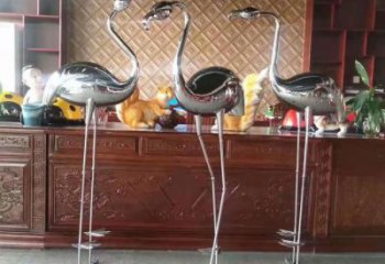 商場火烈鳥雕塑 仿真動物雕塑 店門口小品