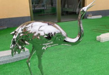 園林丹頂鶴雕塑 城市廣場雕塑 步行街擺件