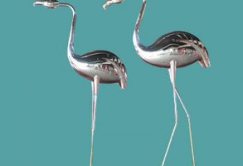 仿真仙鶴雕塑 店門口園林雕塑 動物小品