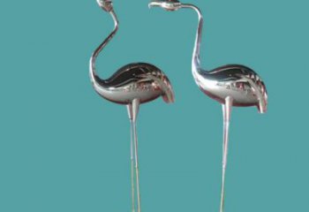 廣場仙鶴雕塑 公園仿真雕塑 抽象擺件