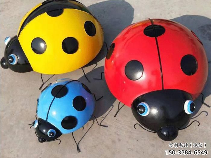 酒店甲殼蟲雕塑 庭院仿真雕塑 彩繪小品