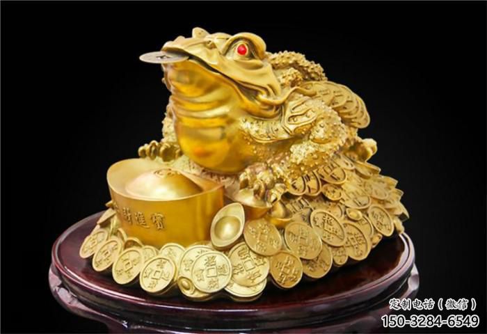 仿真金蟾雕塑 酒店公園雕塑 風景區擺件