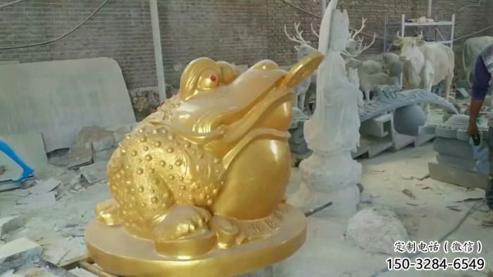 商業街金蟾雕塑 售樓處動物雕塑 招財擺件