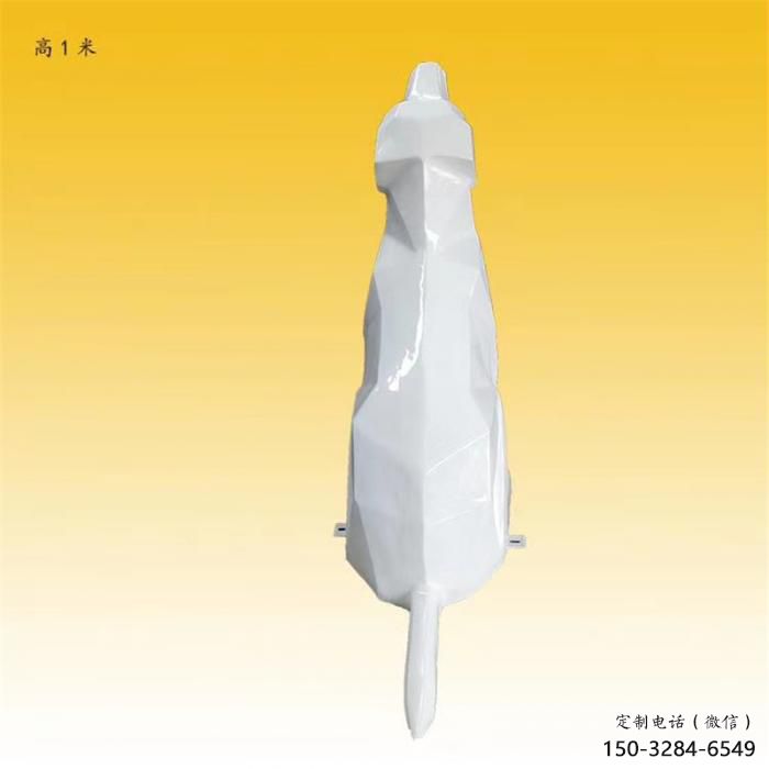 田間狼狗雕塑 彩繪仿真雕塑 園林擺件