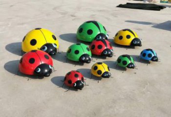 商場瓢蟲雕塑 仿真昆蟲動物雕塑 店門口小品
