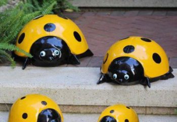 園林甲殼蟲雕塑 田間彩繪雕塑 仿真擺件