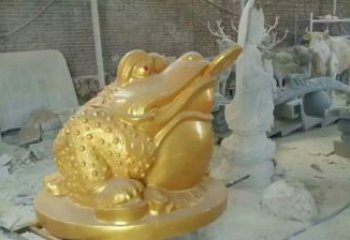 商業街金蟾雕塑 售樓處動物雕塑 招財擺件