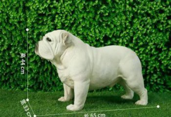 幾何狼狗雕塑 庭院仿真雕塑 彩繪擺件