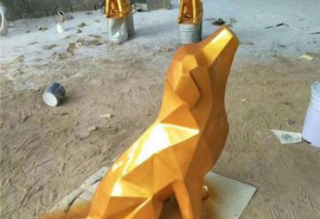 風(fēng)景區(qū)狼狗雕塑 售樓處廣場雕塑 仿古擺件