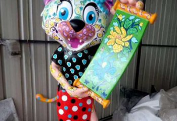 庭院老虎雕塑 城市動(dòng)物雕塑 卡通小品
