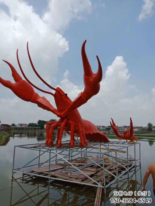 仿真龍蝦雕塑 酒店公園雕塑 風景區擺件