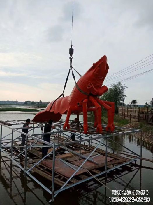 公園龍蝦雕塑 酒店門口雕塑 彩繪擺件
