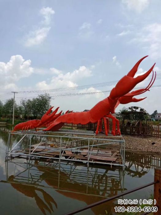 商場龍蝦雕塑 仿真動物雕塑 店門口小品