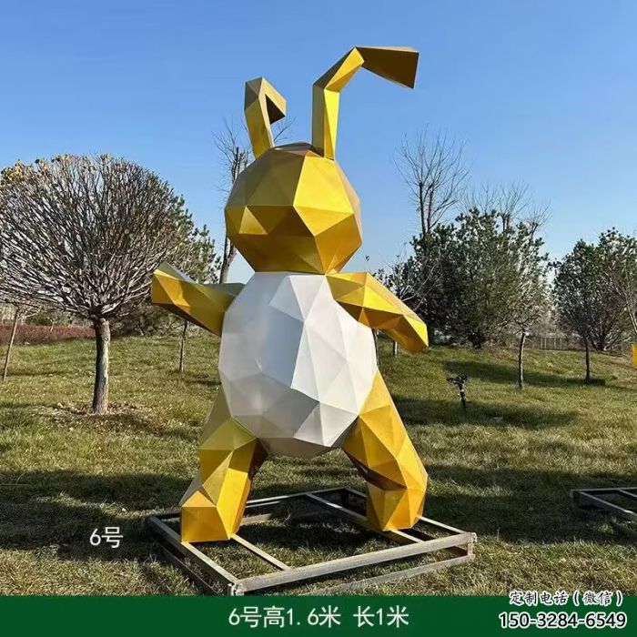現(xiàn)代兔子雕塑 風(fēng)景區(qū)仿真雕塑 廣場(chǎng)小品