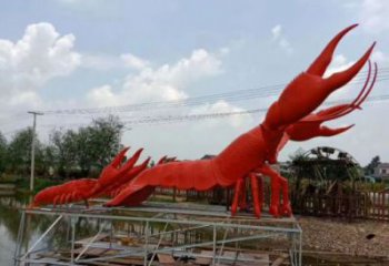 商場龍蝦雕塑 仿真動物雕塑 店門口小品