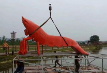 售樓處龍蝦雕塑 仿真雕塑 海洋生物擺件