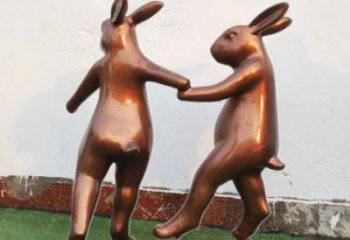 大型大白兔雕塑 步行街宣傳雕塑 仿真擺件