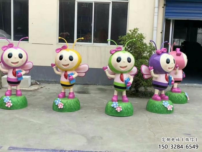 城市蜜蜂雕塑 風(fēng)景區(qū)彩繪雕塑 抽象擺件